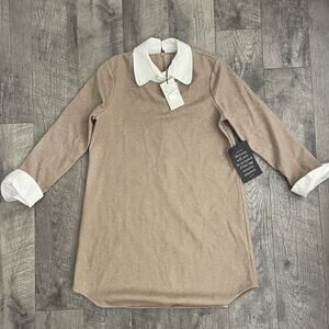 Tuckernuck Women's Pomander Place Claiborne Mini Dress Khaki Tan